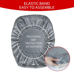 V039, fundas de cama de felpa esponjosa de alta calidad para mascotas, solo reemplazo de felpa suave, lavable, impermeable, funda de cama para perros de fácil instalación - Product Image 5