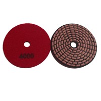 Disco de Pulido Húmedo de Diamante JDK de 4 Pulgadas de Alta Calidad, 7 Pasos, Resina Adhesiva Personalizable OEM 50-4000 #   Grano para Granito y Cuarzo en Ángulo