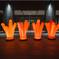 Décoration de flamme gonflable lumineuse personnalisable pour les marchés nocturnes et les carnavals