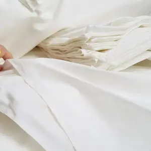 100% 人造丝白色织物印花服装面料