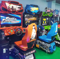 Machine de jeu à pièces de simulateur d'arcade de course de voiture Fast Furious pour la zone de jeu