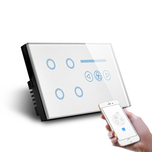 Interruptor de Pared Inteligente MakeGood de 147 mm, Control Remoto por Wifi con Aplicación Tuya, Panel de Vidrio Templado, para Uso en Hogar y <span class=keywords><strong>Hotel</strong></span> - Product Image 1