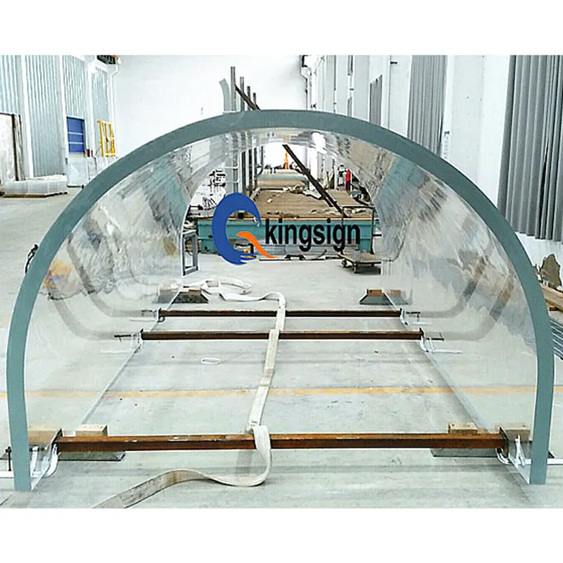 Lembar Terowongan Akrilik Oceanarium Pmma Transparan, untuk Terowongan Akuarium Akrilik