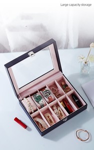 <b>Watch</b> Box Case Organizer Glass Jewelry Storage Case for Jewelry Jewelry Case Glass Storage - Product Image 3
