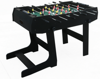 Table de baby-foot pliable en MDF de 4 pieds, pour jeu de football de table en intérieur, avec système de notation manuel, pour le divertissement familial