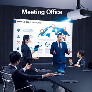 Projecteur de films intelligent Android pour la maison, LED portable, compatible avec Prime Video, YouTube, Google TV intégré, 1080P, 4K, WiFi, BT |   <span class=keywords><strong>Q7</strong></span> - Product Image 3