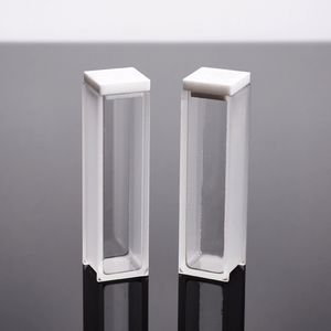 Célula de cuvette de quartzo de 10mm com tampa/espectrophotometros uv, cuvetas 2 peças - Product Image 2