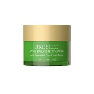 BREYLEE Crème de traitement de l'acné Crème et lotion anti-acné pour le visage Contrôle des taches d'huile Rétrécissement des pores Sérum de soin de la peau hydratant 20g