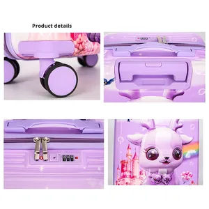Best Sell Cartoon 18inch Kid Luggage Set Spinner Travel Rolling Trolley Waterproof Large Capacity Kids <strong>Suitcases</strong> Lock Boys Girls - Product Image 2