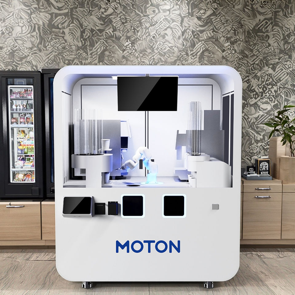 6 Axis Robot Barista Automatic Coffee Robot Kiosk Credit Card Payment ...