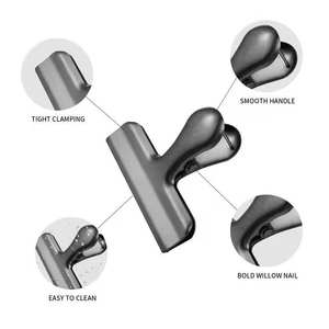 Clips Metálicos Personalizados con Logotipo para Bolsas de Alimentos, Clips Herméticos de Acero Inoxidable para Bolsas de Aperitivos - Product Image 2