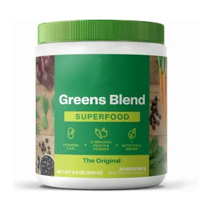 Greens Blend Superfood Super green powder smoothie blend for energy boost multiple nutrition digestive enzymes and probiotics