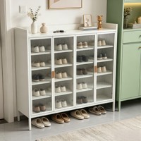 Armoire à chaussures extérieure en acier avec serrure numérique, robuste, étanche, résistante à la rouille, pour jardin, facile à assembler