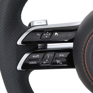 Volante de Cuero Negro Personalizado, Semi-Perforado, para Benz W204 W221 AMG W177 W212 W222 <span class=keywords><strong>W213</strong></span> W205 W211 W176 W166 X166 W167 - Product Image 5