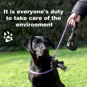Boîte d'emballage personnalisée directement de l'usine, logo imprimé, sac à crottes de chien noir, sac à déchets écologique pour chien, sac poubelle - Product Image 3