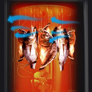 La mejor venta de 110V/220V, Máquina secadora de alimentos comercial, pollo, pato, pescado, carne de res, secadora rotativa, deshidratador de salchichas de carne - Product Image 4