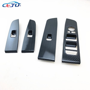 4 Piezas de Accesorios para Automóviles con Aspecto de Fibra de Carbono, Cubierta Decorativa para el Panel de Botones del <span class=keywords><strong>Elevalunas</strong></span> para <span class=keywords><strong>Kia</strong></span> <span class=keywords><strong>Sportage</strong></span> 2018+ - Product Image 4