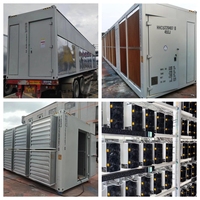 Conteneur de minage de données certifié ISO ACT 40FT 1800kW 170PHs 336 S19 Miner S21 Mining Rig Smart PDU Sha-256 Métal