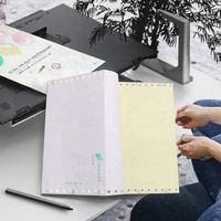 Papel Continuo para Computadora Sin Carbón de 241 mm, 1, 2, 3 y 4 Capas, en Rojo/Blanco/Amarillo, Papel de Oficina con Logotipo Personalizado