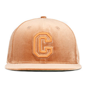 Casquette ajustée TCAP Chine à 6 panneaux en velours personnalisé avec broderie 3D - Product Image 6