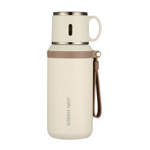 Bouteille d'eau isotherme en acier inoxydable de 600 ml, portable, avec cordon, thermos de voyage, joint en silicone de qualité alimentaire, logo personnalisé - Product Image 5