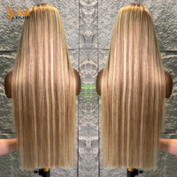 Perruques en cheveux humains blonds 613 de qualité supérieure sur mesure, perruques frontales en dentelle HD 13x4 13x6, perruques frontales en dentelle en gros pour femmes noires