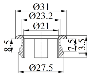 L6131カスタムモダンデザインラウンドABS洗面台シンクオーバーフロー穴カバーホテルのトイレとバスルーム用 - Product Image 2
