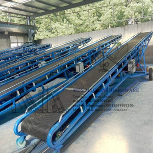 Inclinazione <span class=keywords><strong>mobile</strong></span> di gomma nastro trasportatore per la sabbia, pietre, carboni - Product Image 6