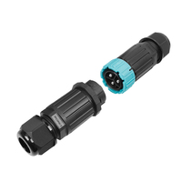Connecteurs rapides étanches IP68 mâle-femelle M28 avec contact en cuivre, 40A, pour éclairage LED et connexions de câbles