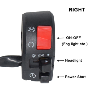 7/8 "22mm moto commutateurs moto klaxon bouton clignotant électrique antibrouillard lumière démarrage guidon Compatible avec <span class=keywords><strong>Benali</strong></span> - Product Image 4