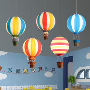 JYLIGHTING Nordic mongolfiera <span class=keywords><strong>lampadario</strong></span> ristorante bar lampada per bambini per la stanza dei bambini centro commerciale con lampada a sospensione colorata - Product Image 3