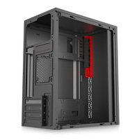 Full Tower Steel Computer Case with Fan MicroATX/ITX Support USB Front Ports-Stock Small Desktop DIY OEM Business Office Use