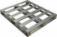 Palettes en acier galvanisé XZY non assemblées, capacité de stockage de 1000 kg