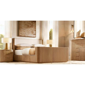 Nouvelle commode de chambre à coucher en bois massif de chêne, style américain, pour la maison et l'hôtel, avec 5, 6 ou 9 tiroirs - Product Image 5