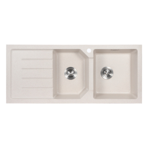 EJOY Chất Lượng Cao Tùy Chỉnh Khách Sạn Nhà Hàng Trang Trại XW1150 Fregadero Nhân Tạo Đá <span class=keywords><strong>Granite</strong></span> Bát Đôi <span class=keywords><strong>Drainboard</strong></span> Bồn Rửa Nhà Bếp - Product Image 5