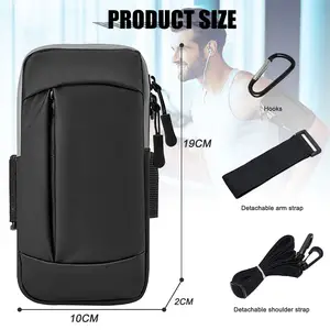 Kadın erkek çocuklar için telefon tutucu koşu kol bandı cep telefonu çantası Crossbody çanta, iPhone Samsung Galaxy Xiaomi Oppo için kol çantası