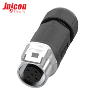 Connecteur circulaire MJ24 à 5 broches, 50A 300V, prise métallique à verrouillage rapide pour système de stockage d'énergie de batterie