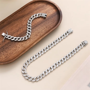 Colar de Corrente Elo Cubano para Homens e Mulheres, Cor Prata, Estilo Punk, Joia Masculina da Moda, Presente - Product Image 4