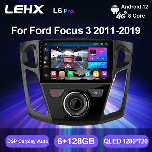 Autoradio Lehx 8 Core 5G Android 10 con Carplay per <span class=keywords><strong>Ford</strong></span> <span class=keywords><strong>Focus</strong></span> 3 2011-2019, 2 Din, Stereo GPS, Lettore DVD per Auto - Product Image 2