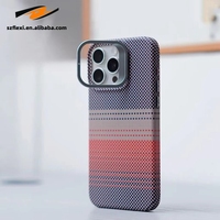 Funda Magnética con Diseño Abstracto a Cuadros para iPhone 18 17 16 15 14 13 Pro Max, con Marco de Aleación para la Cámara y Soporte Plegable