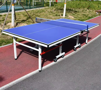 Table de ping-pong professionnelle personnalisée avec logo, pliable, pour l'intérieur, 25 mm, table de sport, table d'entraînement pour club, table de tennis de table avec roues