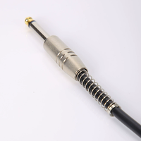 Kabel Gitar Kulit Berkualitas Tinggi Grosir 3M/5M/10M Menerima Pesanan OEM Kabel Instrumen Elektronik Kabel Audio