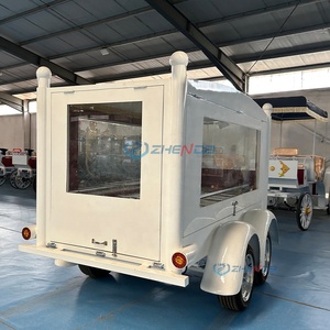 Customizable Popular 4Wheeled Vintage Electric Horse Hearse Iron Coffin Tow Type Funeral Carriage for Sale - Product Image 6