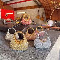 Nuevo Bolso de Mano de Acrílico con Diamantes para Niñas, Mini Bolso de Lujo con Pedrería para Guardar Objetos