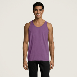 2026 New Design Gym Workout 100% Cotton <b>Men</b> Tank Tops Fitness <b>Singlet</b> Bodybuilding Sleeveless 100% Cotton Vest - Product Image 1