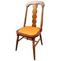 Chaise de salle à manger moderne en bois massif, style antique, mobilier de maison de luxe léger, compatible avec la table basse de restaurant chinois Suidu Wave