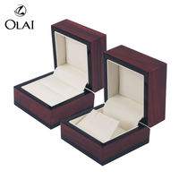 Boîte de rangement en bois pour boucles d'oreilles, bagues, montres, petite boîte à bijoux, coffret cadeau pour bijoux, emballage pour bijoux