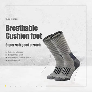 OEM Custom Wool <b>Socks</b> Merino Wool Winter Thick Cushioned Warm Thermal Men Women Outdoor Hiking Crew <b>Socks</b> - Product Image 4