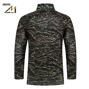 Camisa Táctica de Manga Larga con Camuflaje para Hombre Aonesport, Cuello Alto con Cierre, Ropa para Exteriores - Product Image 3