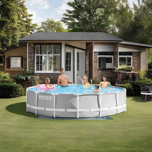 Ensemble de piscine de jardin <span class=keywords><strong>INTEX</strong></span> 26720 Premium 4,27 m x 1,07 m, piscines familiales d'extérieur avec cadre métallique et cadre prismatique, installation facile - Product Image 2